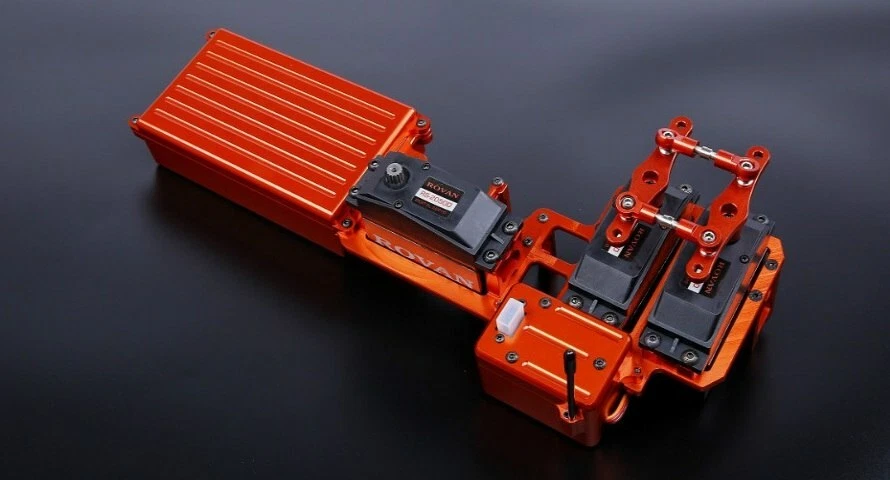 Legierung Zwilling Lenkung Servo Mit Groß Batterie Fall Kit für Losi 5ive T. - Bild 4 von 4