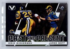 2017 Panini Vertex #PP-13 Eric Dickerson / Jared Goff Past and Present