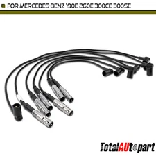 7Pcs Spark Plug Wire Sets for Mercedes-Benz W201 190E 87-93 W124 C124 W126 S124