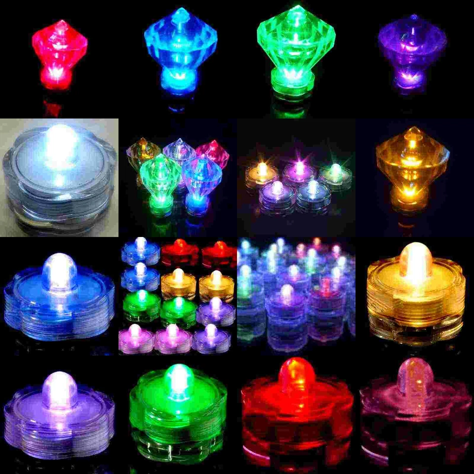 6 12 24 36 Led Submersible Waterproof Wedding Floral Decoration Party Tea Light - Image 2 of 4