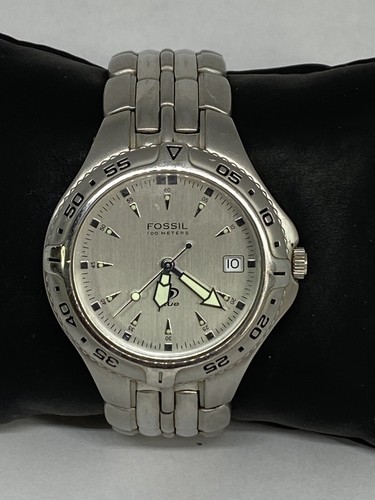 Fossil Blue AM3619 Men's Silver 
