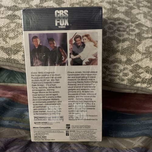 A View to a Kill (VHS, 1985) SEALED!!! Water Marks - Picture 2 of 8