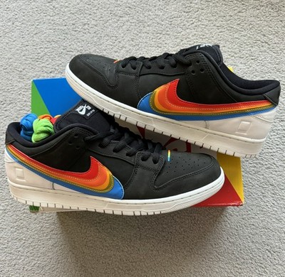 Nike SB Dunk Low QS Polaroid DH7722-001 Size 13 Pre-Owned Excellent 