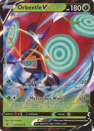 ORBEETLE V SWSH078 SWORD & SHIELD POKEMON (PROMO ULTRA RARE, NM)