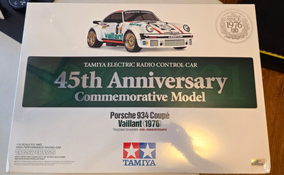 Tamiya 45th Anniversary Porsche 934 Vaillant 1:10 Electric 4WD RC Car Kit sealed