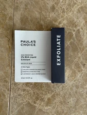  Paula’s Choice Skin Perfecting 2% BHA Liquid Exfoliant Sample 0.33 Fl Oz New