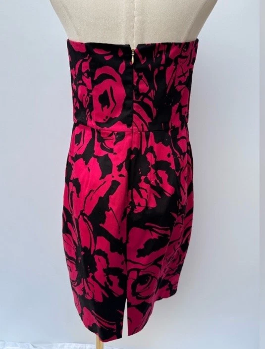 Vestido Express Design Studio Sin Tirantes Rosa Rosa 2 Bolsillos Talla 8 Foto 4 de 4