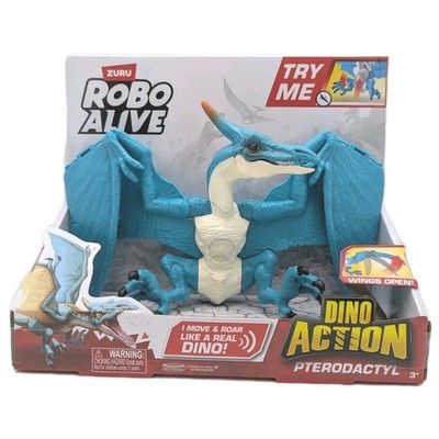 Robo Alive Dino Action Pterodactyl ZURU Roaring Dinosaur Toy Wings Open Ages 3+