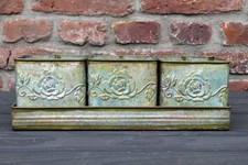 3er Set Nostalgie Blumentöpfe Kräutertöpfe Übertöpfe Pflanzgefäße Antikstil