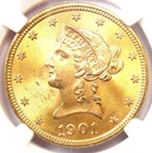 1901 Liberty Gold Eagle $10 Coin - Certified NGC MS66+ Plus Grade - $8,500 Value