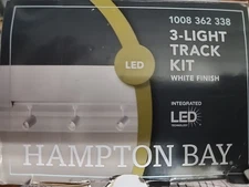 Hampton Bay 4 ft White LED Linear Track Lighting Kit with Adjustable Mini Heads