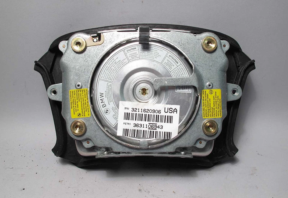 BMW E34 Serie 5 E31 Modelo Tardío Volante Airbag Color Emblema 1994-1997 OEM Foto 2 de 3