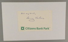 US Sports Reporter Harry Kalas Autograph (132614)