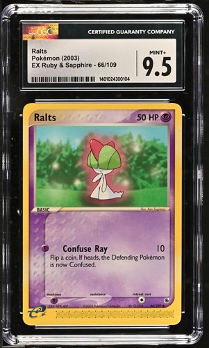 Ralts graded CGC 9.5 for sale on eBay