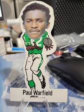 1972 NFLPA Vinyl Player Stickers Paul Warfield HOF
