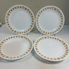 Corelle BUTTERFLY GOLD Luncheon Plates 8 1/2” Lot of 4