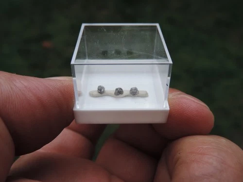 3 Black Diamonds from Central African Republic, Bangui Region