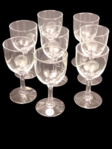 Vtg Bar Set Sasaki Crystal Cut Glass Rose Wine Liquor Highball Shot Stem Japan - Picture 7 of 9