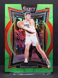 Donovan Clingan 2024-25 Panini Select - Concourse #69 Neon Green Prizm /75 (RC)
