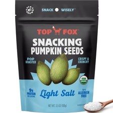 Top Fox Snacks Pumpkin Seeds to Eat Light Salt, 3.5 oz – 6 Pack  Gluten Free ... 35.68 per gallon