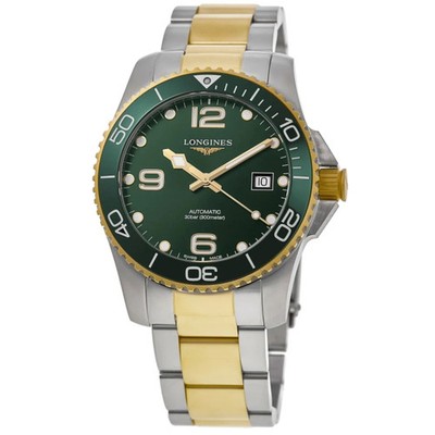New Longines HydroConquest Automatic Green Dial Men's Watch L3.782.3.06.7