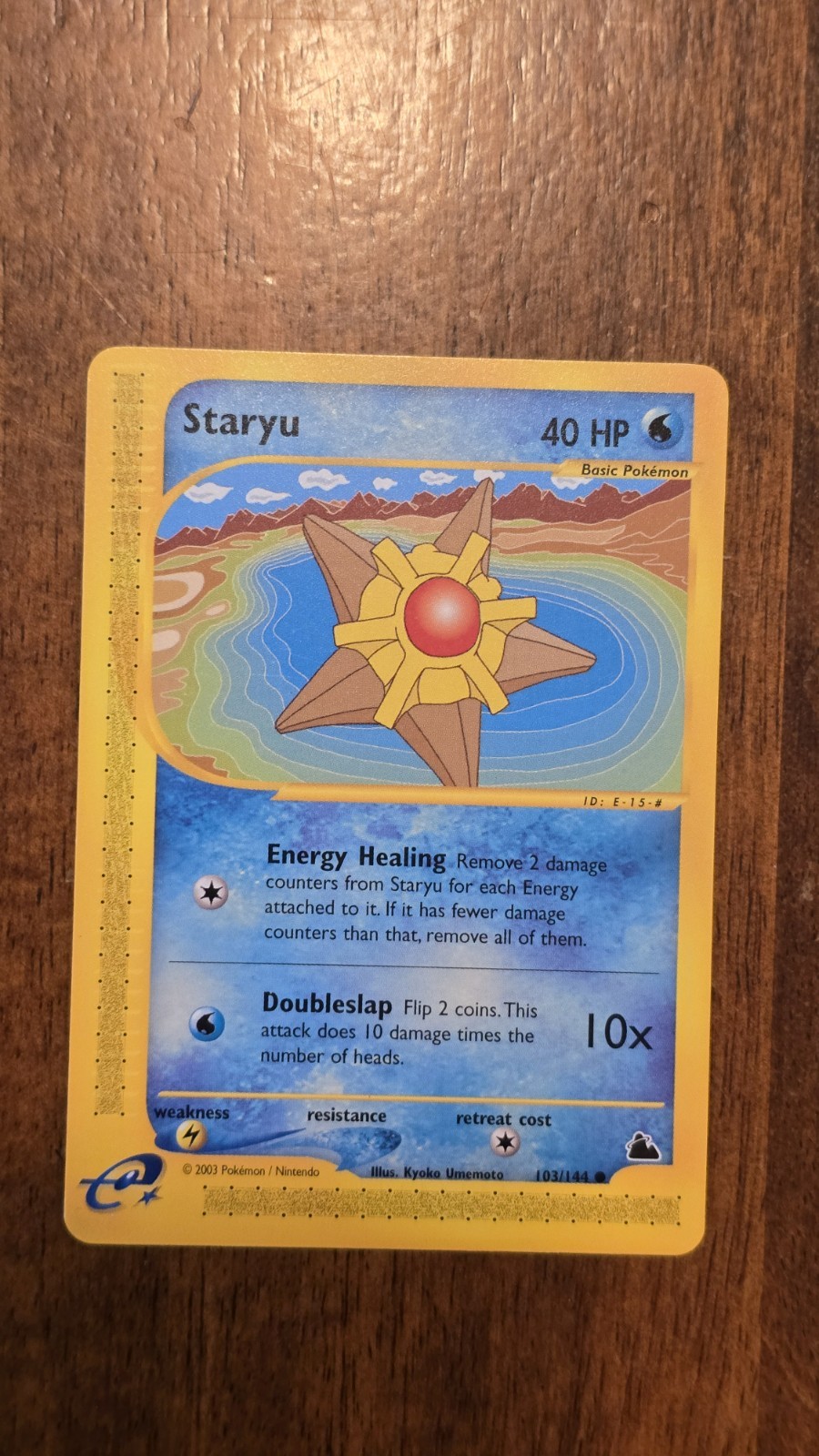 Staryu 103/144 Non-Holo Pomemon Skyridge -NM