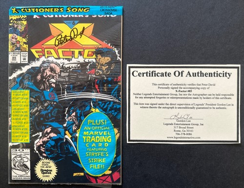 X-Factor #85 1992 (NM-) Signed By Peter David W/COA!