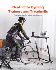 New Cycling Desk, Mobile Foldable Multi-Functional Bike Trainer Treadmill Des