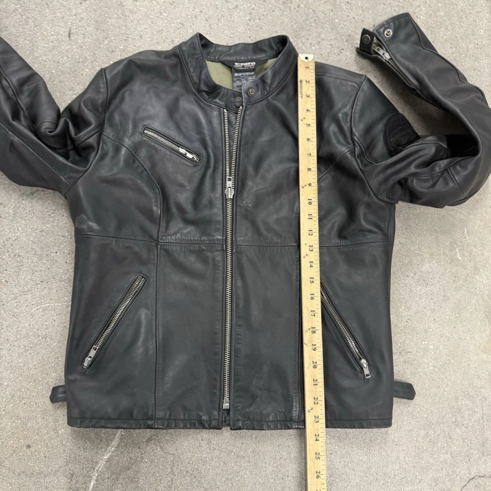 Spidi Motorcycle Leather Jacket Mens Size 50 - Image 4 of 4