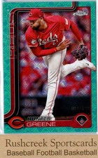 2025 Topps Chrome Logofractor Edition #91 Hunter Greene /199 Aqua Refractors