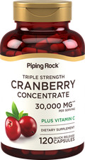 Cranberry Pills | 30000mg | 120 Capsules | Supplement for Women | by Piping Rock