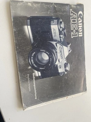Canon AE-1 Bedienungsanleitung Deutsch Gebrauchsanweisung - Bild 1 von 2