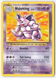 Nidoking 45/108 XY Evolutions Deck Exclusives Rare