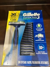 Gillette Custom Plus3 Sensitive Disposable Razors 36 Ct