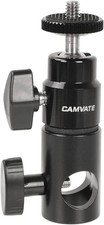 Light Stand Mount Articulated 1/4''-20 Mini Ball Head for Monitor/LED Light -...