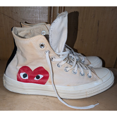 Men s Converse x Comme Des Garcons Play High Top White Size 8 