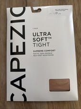 Capezio Natural Tights Ultra Soft Self Knit Waistband Size Large Extra Large