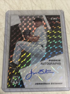Jonathan Stiever 2021 Panini Mosaic Prizm Rookie Auto RAMJS White Sox Indiana RC