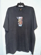 Huf X Marvel Shirt Size XXL Black Short Sleeve Deadpool Wolverine Superhero