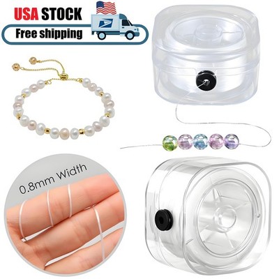 2× Elastic Stretch Beading Rope Line Cord Thread String DIY Bracelet 328ft USA