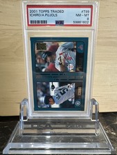 2001 Topps Traded #T99 Ichiro/Albert Pujols PSA 8 NM-MT Rookie Card Hall Of Fame