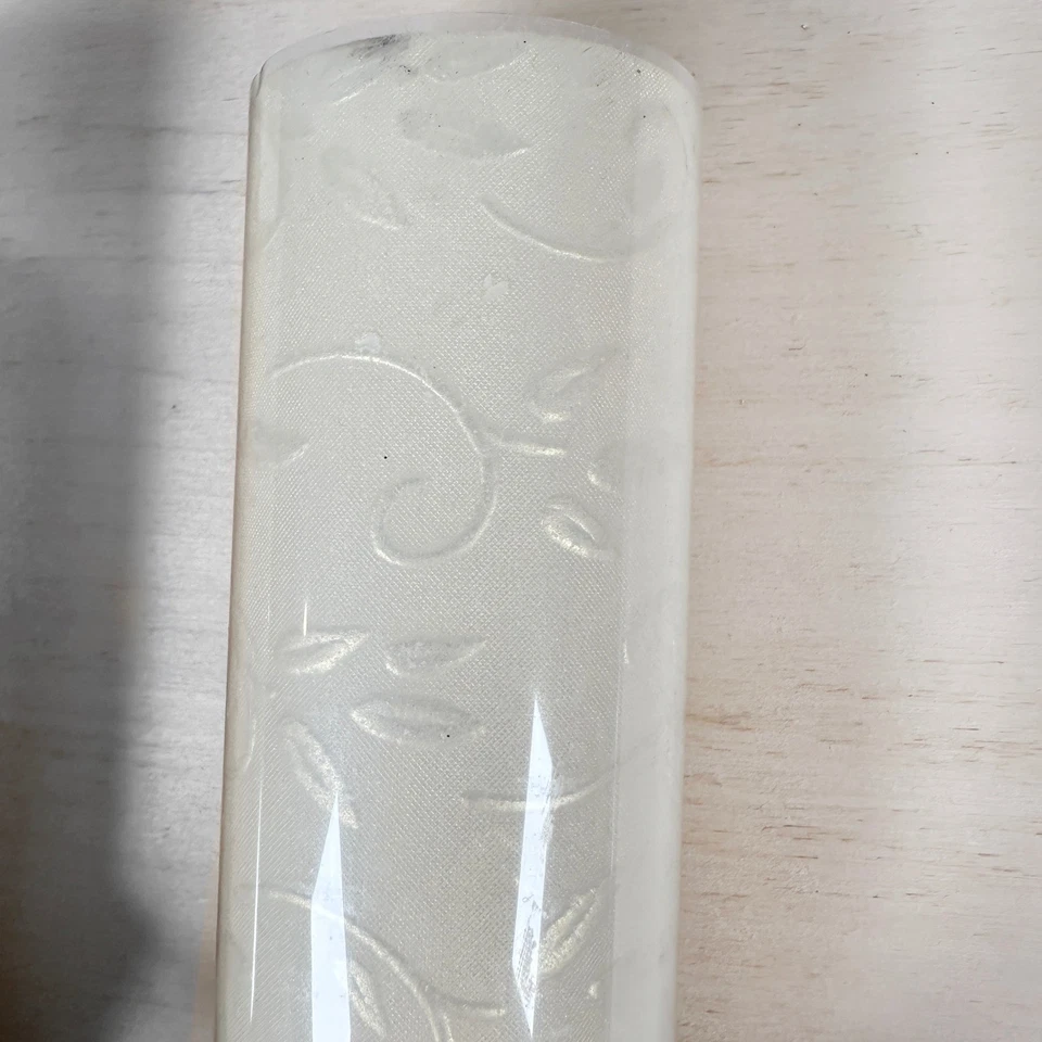 Raro par de velas de pilar Lloyd Farms Ivy Pearl cera de abejas en capas 14" boda canadiense Foto 4 de 4