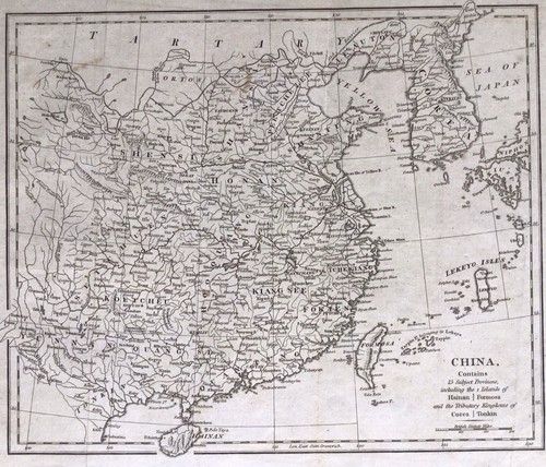 Antique Map of China Robert Wilkinson 1809 Rare Korea Taiwan - Picture 2 of 9