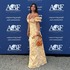 Sz XS House of CB Yellow Floral Felizia Butter Print Puff Sleeve Maxi Sundress