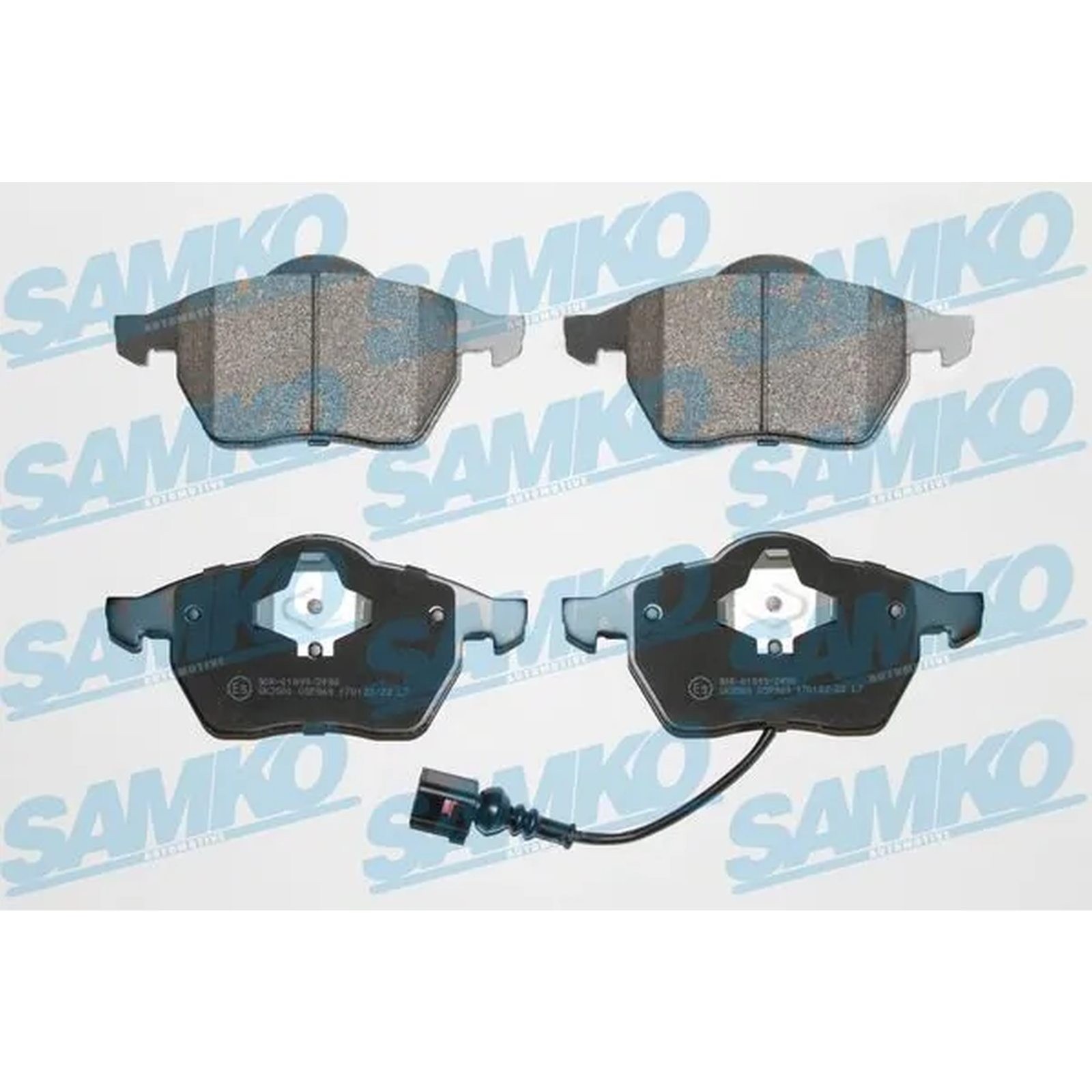1x ORIGINAL® SAMKO Bremsbelagsatz, Scheibenbremse Vorne für VW GOLF IV GOLF V