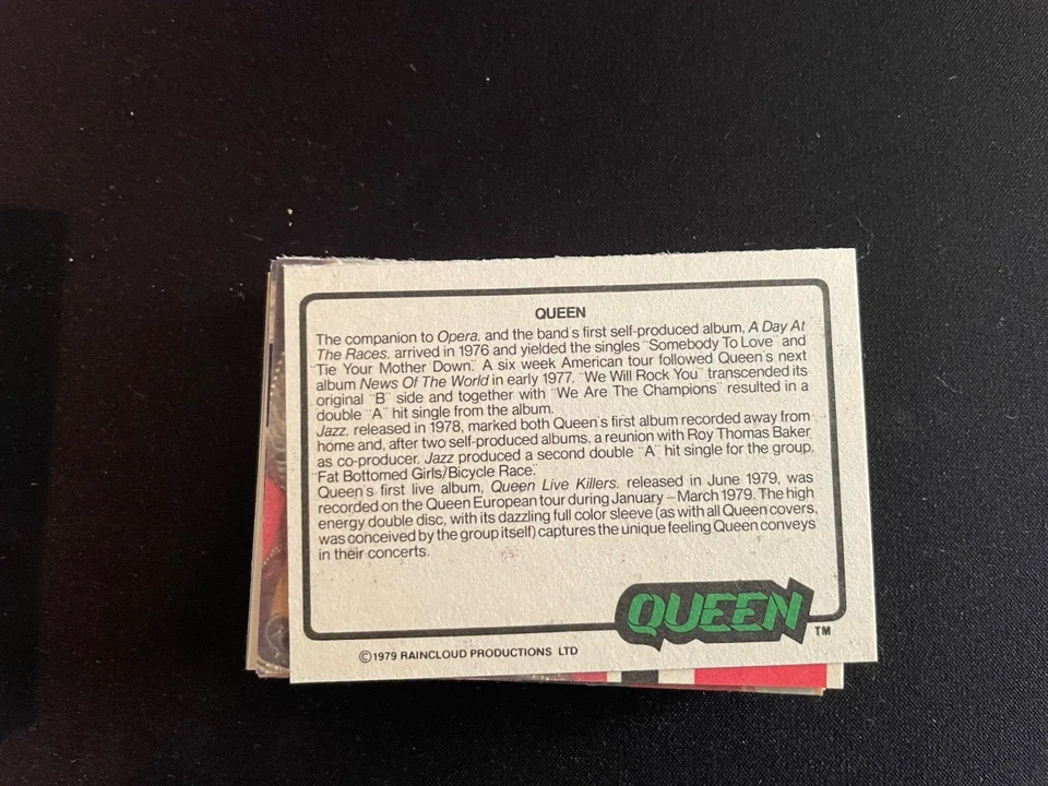 1979 Donruss Rock Stars Complete Card Set (66) EX-NM Kiss Queen - Image 3 of 3