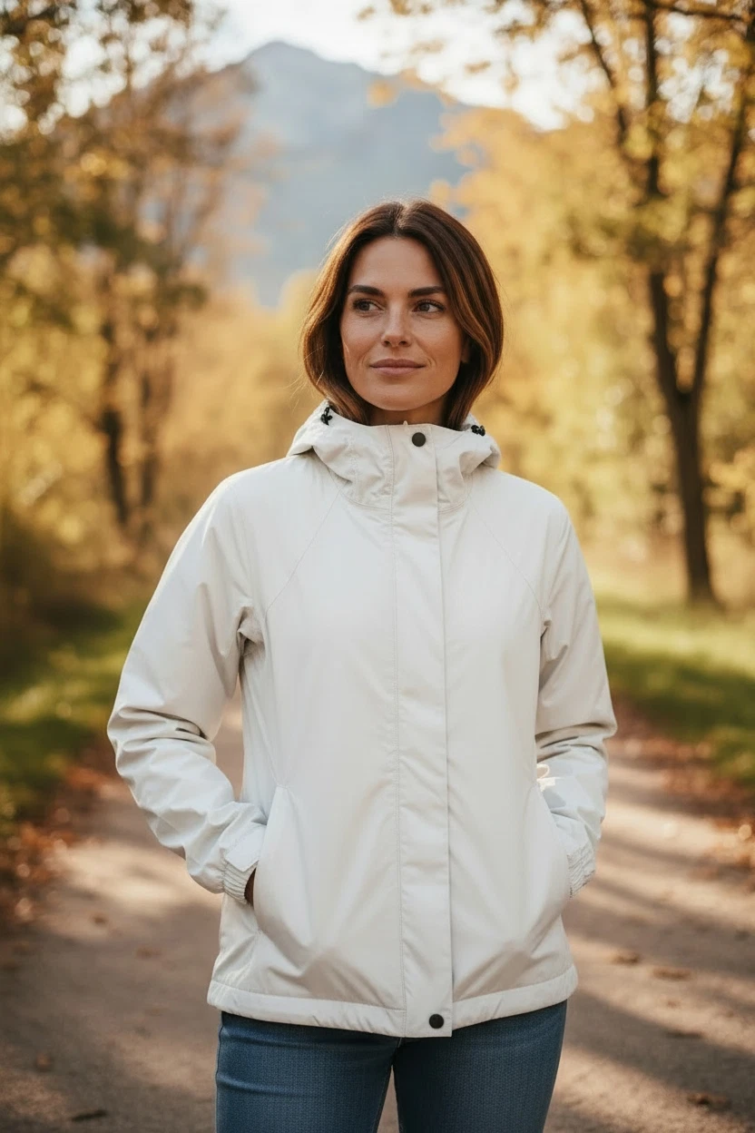 Nike ACG FitStorm Jacket Womens Small White Hooded Ski Snow Water Resistant