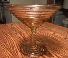Vintage Manhattan Pink Depression Glass Compote by Anchor Hocking Glass Company