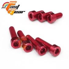 RED Fuel Cap Bolts Screws For Suzuki GS600F 00-01