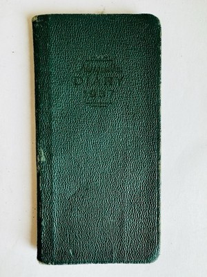 Vintage 1937 Marquette Senior Diary Pocket Journal Handwritten Entries Ephemera
